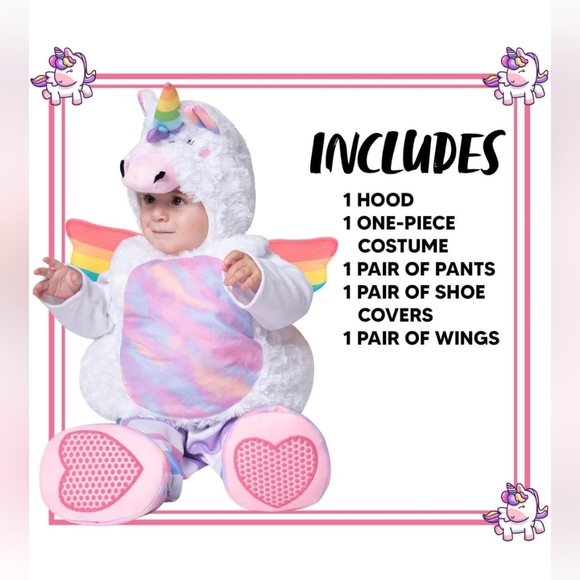 CUTE UNICORN INFANT HALLOWEEN COSTUME 🎃 SIZE 12-18MNTHS - Picture 6 of 14